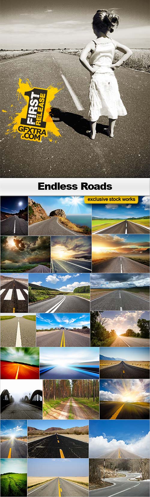Endless Roads - 25x JPEGs