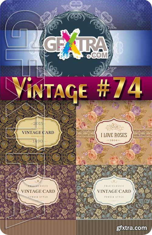 Vintage backgrounds #74 - Stock Vector