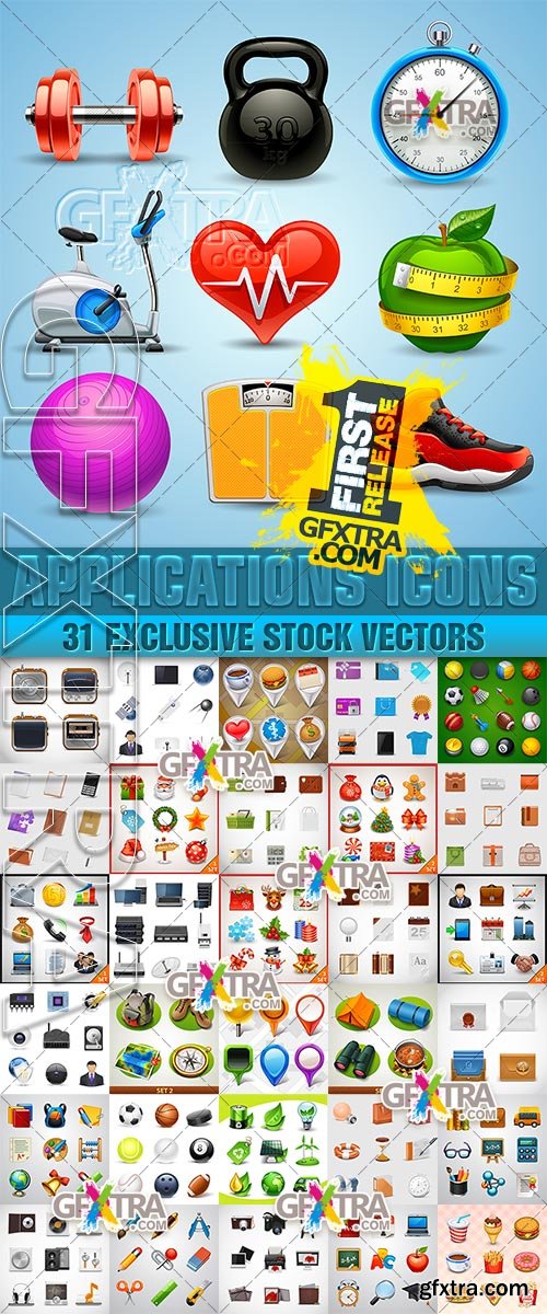 Application Icons Collection 31xEPS