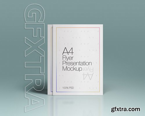 Pixeden - A4 Flyer Presentation Mock-up