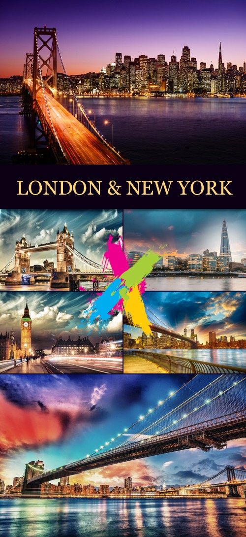 Stock Photo - London & New York Lights
