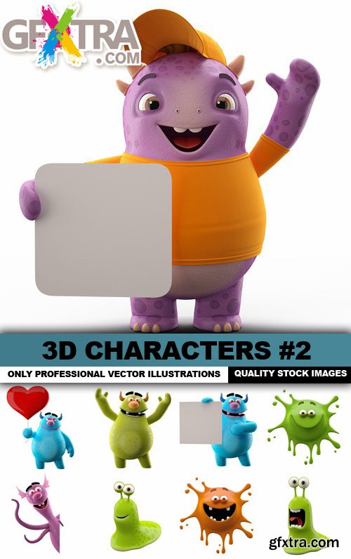 3D Characters #2, 25xJPG