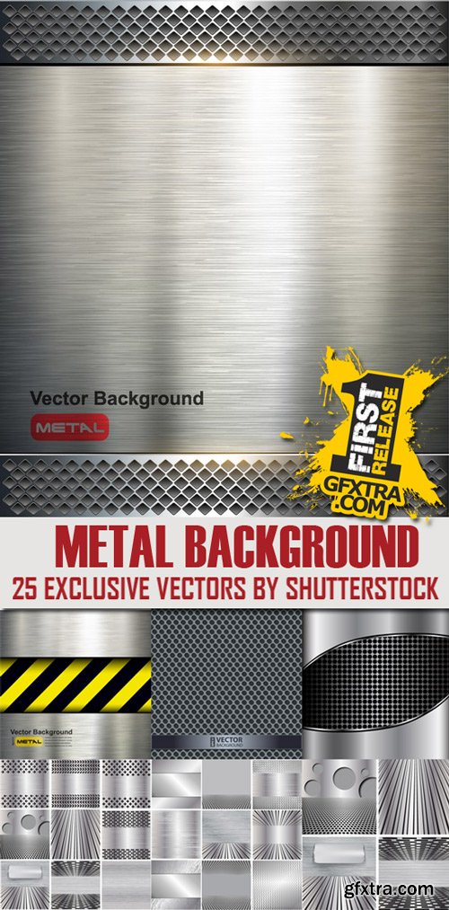 Shutterstock - Metal background, 25xEps