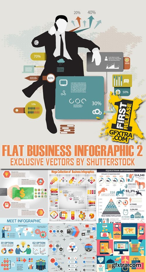 Shutterstock - Flat Business Infographic 2, 28xEps