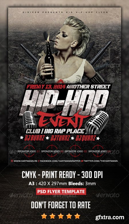 GraphicRiver Hip-Hop Flyer 6924917