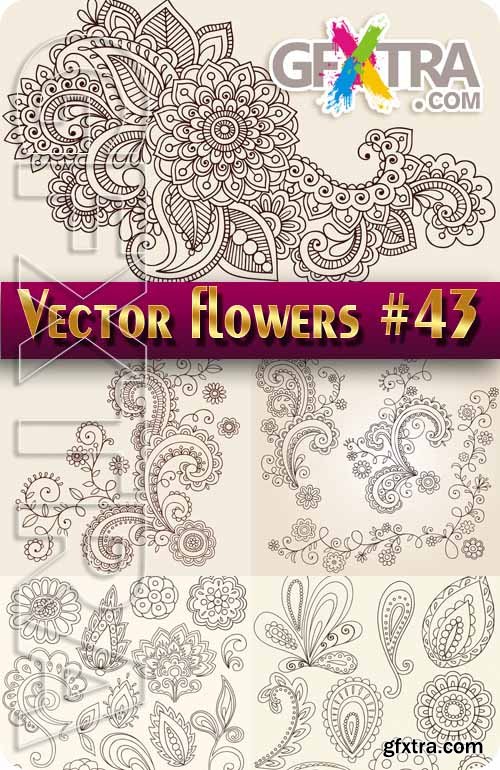 Vector Flowers #43 - Stock Vector