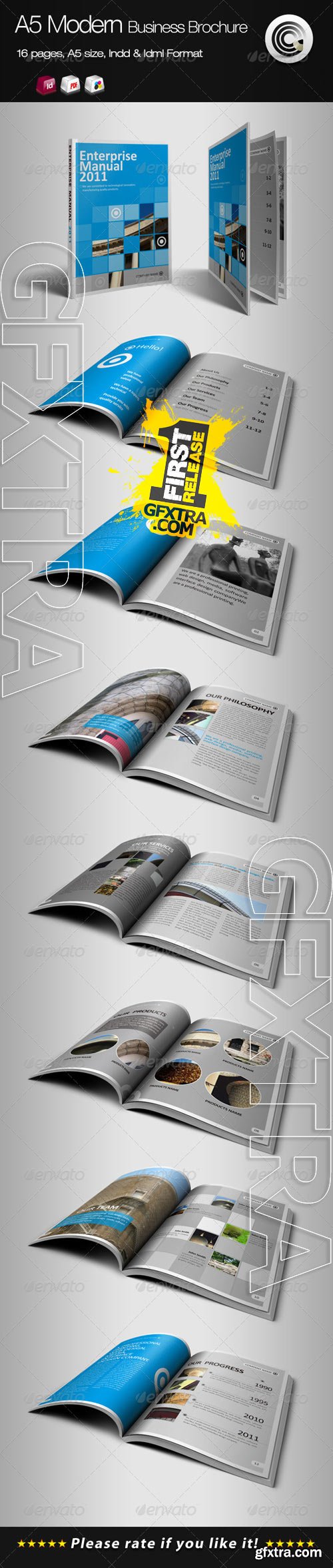GraphicRiver - A5 Vertical Modern Business Brochure