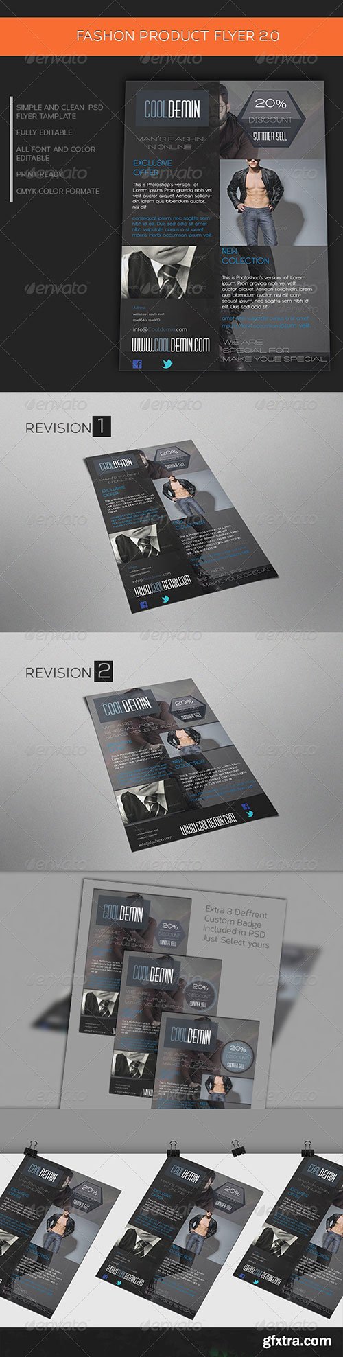 GraphicRiver - Man\'s Fashion Product Flyer Template 2.0