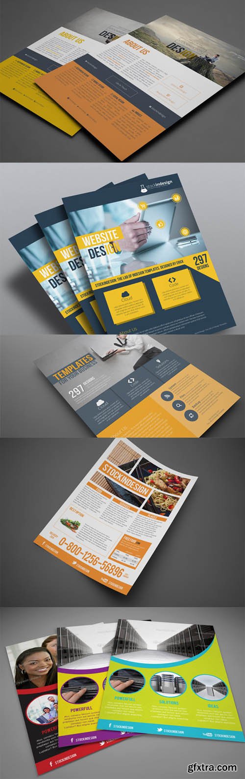 6 Corporate Business Flyer Templates - Indesign