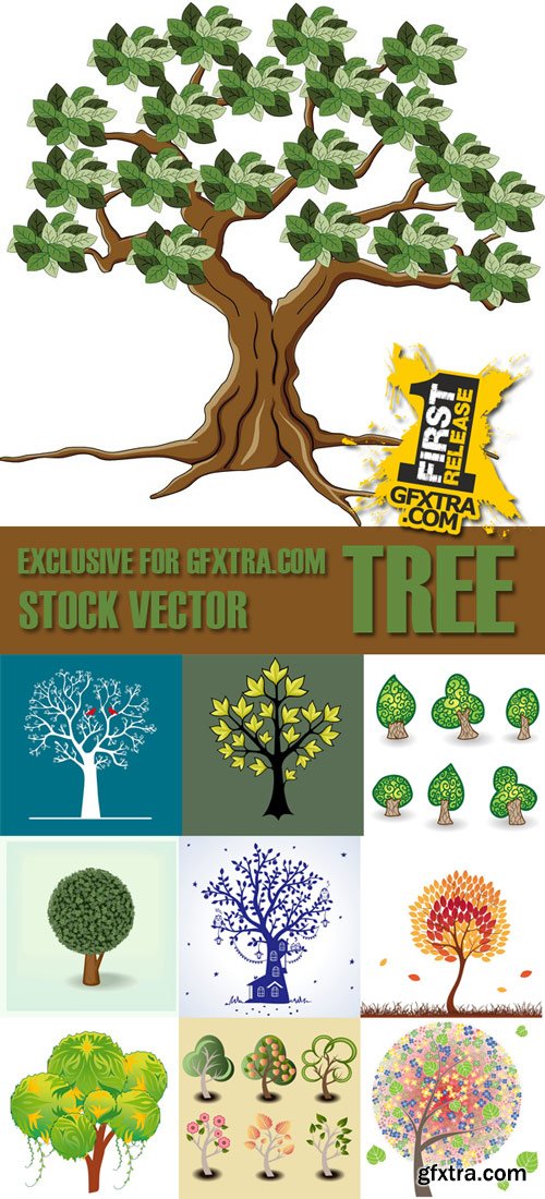 Shutterstock - Tree, 25xEps