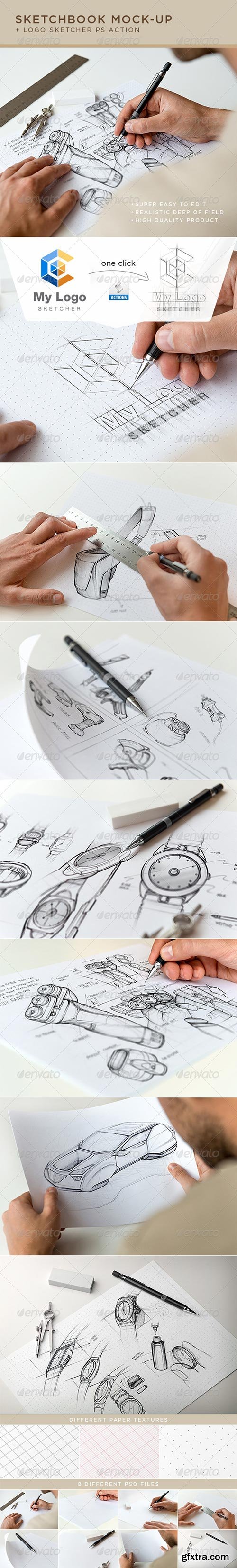 Graphicriver - Sketchbook Mock-Up 7188571