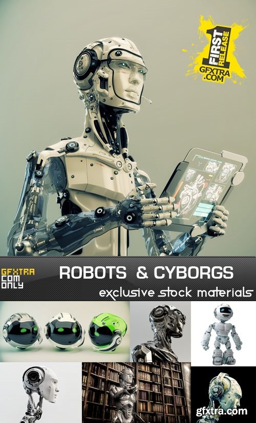 Robots & Cyborgs Collection 25xJPG