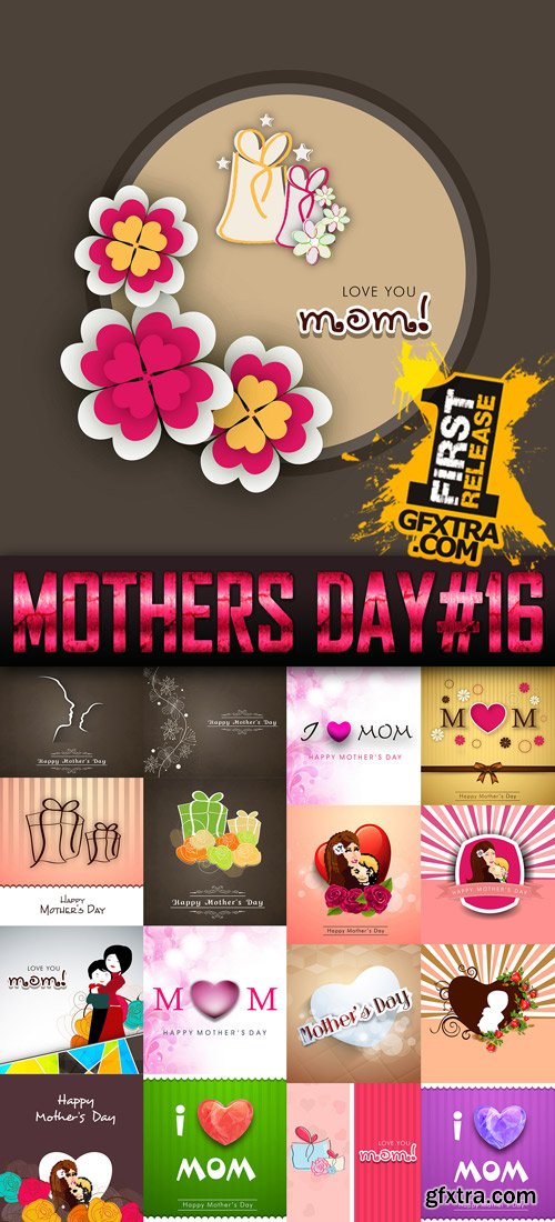 Mothers Day Vectors Pack 16