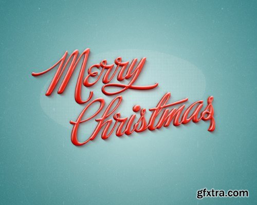 3D Christmas Text Effects 3