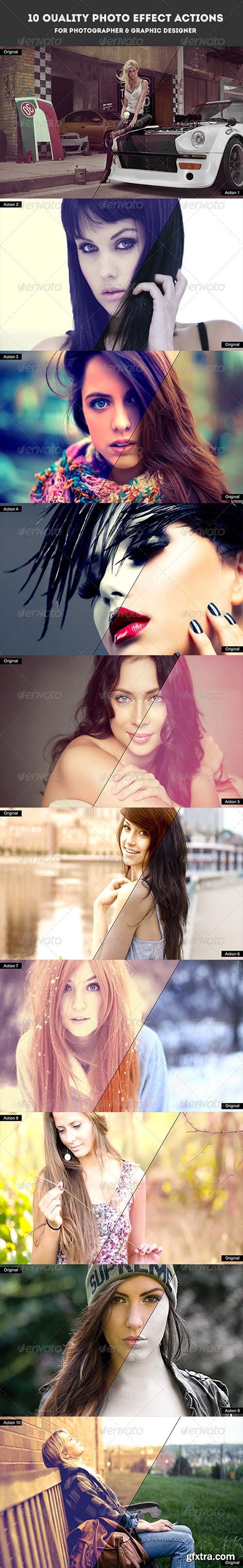 Graphicriver 10 Quality Photo Effect Actions Photoshop 7226406