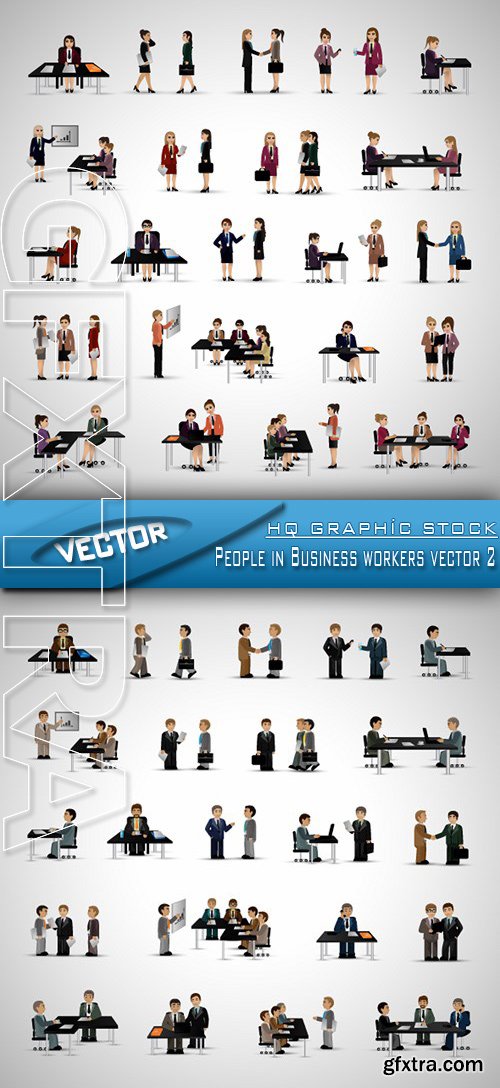 Stock Vector - People in Business workers vector 2