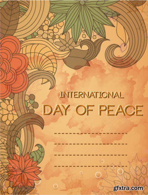 International Day of Peace Vector Pack 4