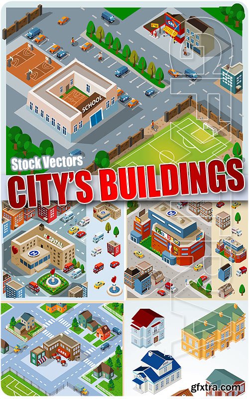 City Buildings - Stock Vectors