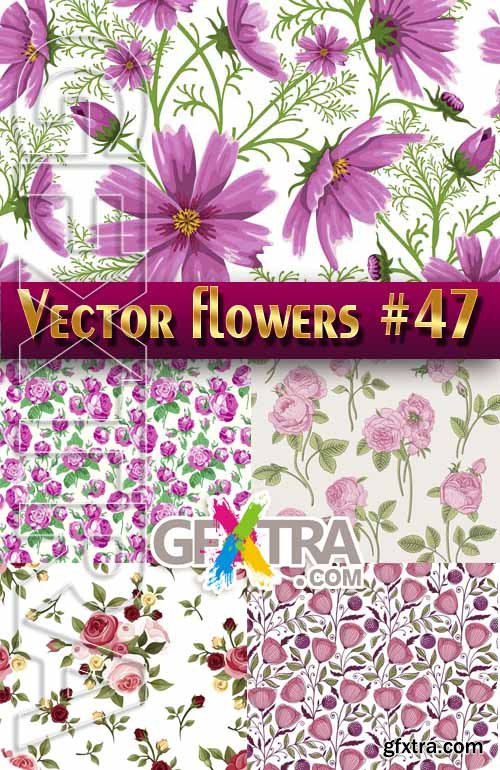 Vector Flowers #47 - Stock Vector
