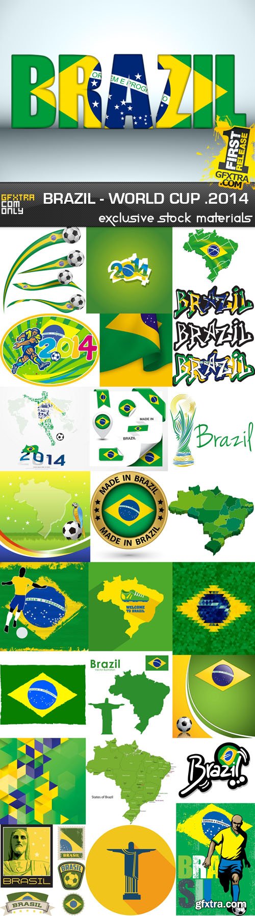 Brazil - FIFA World Cup 2014 Vol.1, 25xEPS