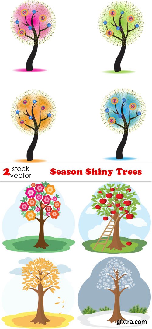 Vectors - Season Shiny Trees