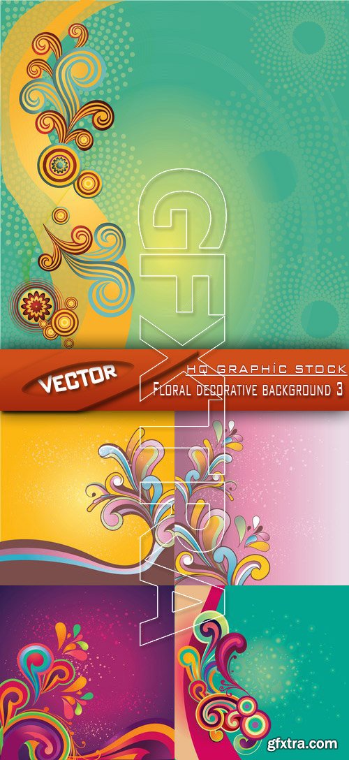 Stock Vector - Floral decorative background 3