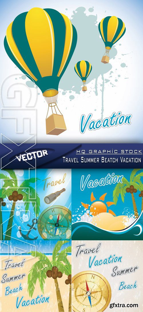 Stock Vector - Travel Summer Beatch Vacation