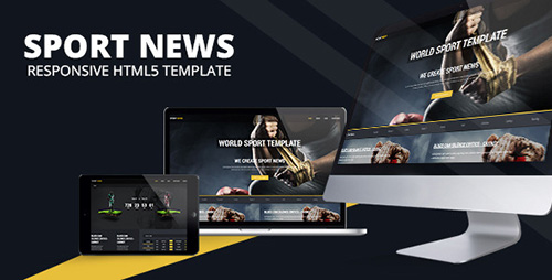 ThemeForest - Sport News Responsive HTML5 Template - RIP