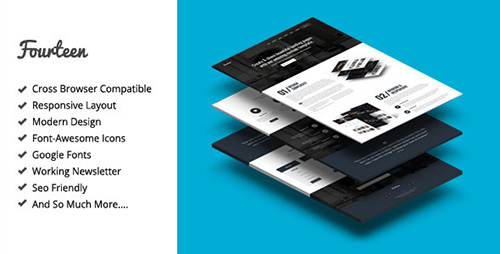ThemeForest - Fourteen - Responsive Landing Page Template - RIP