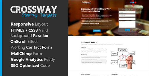ThemeForest - Crossway - Startup Landing Page Template - RIP