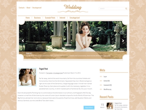 Wedding - Theme For WordPress