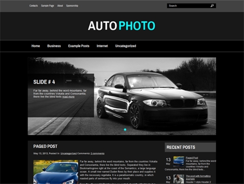 AutoPhoto - Theme For WordPress
