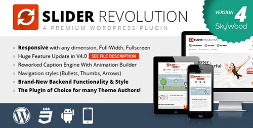 CodeCanyon - Slider Revolution v4.3.4 - Responsive WordPress Plugin