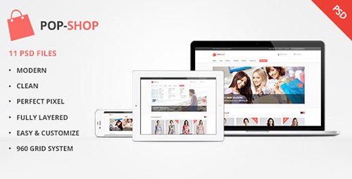 ThemeForest - Popshop - Retail, Shopping, eCommerce PSD