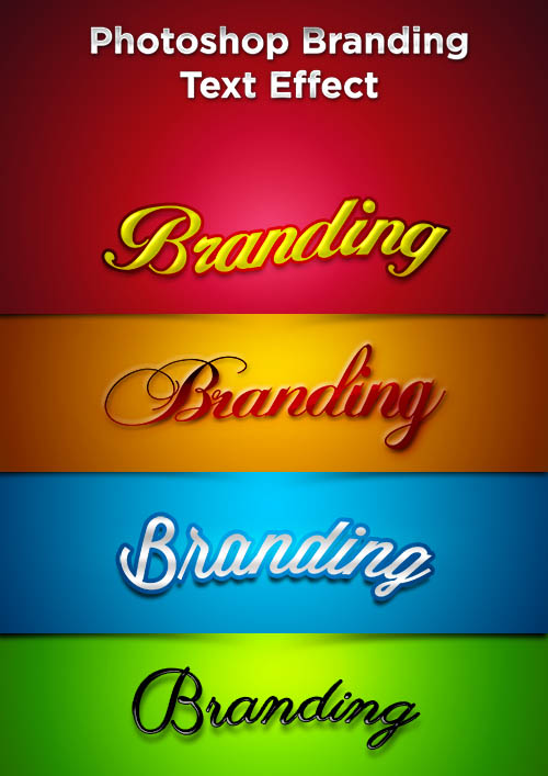 PSD Text Style - Branding Effect 2014