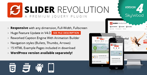 CodeCanyon - Slider Revolution v4.2.2 - Responsive jQuery Plugin