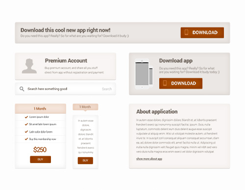 PSD Web Design - Website Blocks Kit 2014