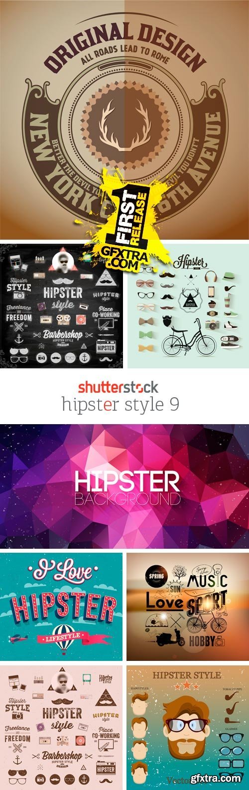 Hipster Style 9, 25xEPS