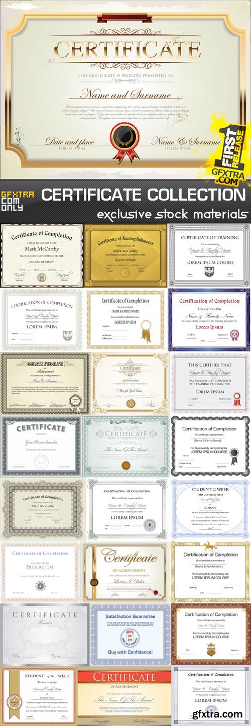 Certificate Collection 1, 25xEPS