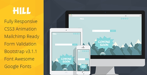 ThemeForest - Hill - Animated Coming Soon Responsive Template - RIP