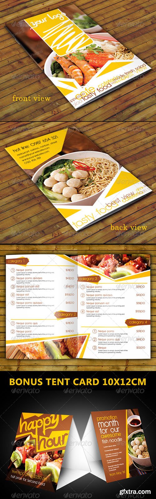 GraphicRiver - Restaurant Menu A5 Fold Vol 1