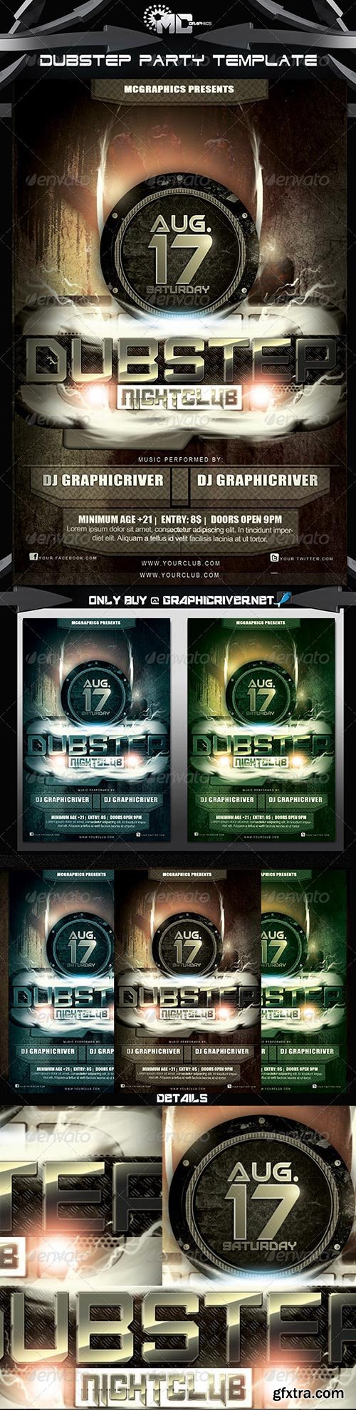 GraphicRiver - Dubstep Party FlyerTemplate 5272732