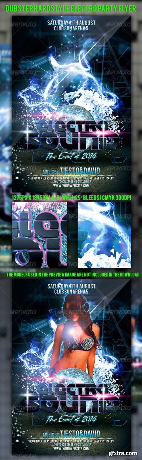 GraphicRiver - Dubstep Hardstyle Electro Party Flyer 5933093