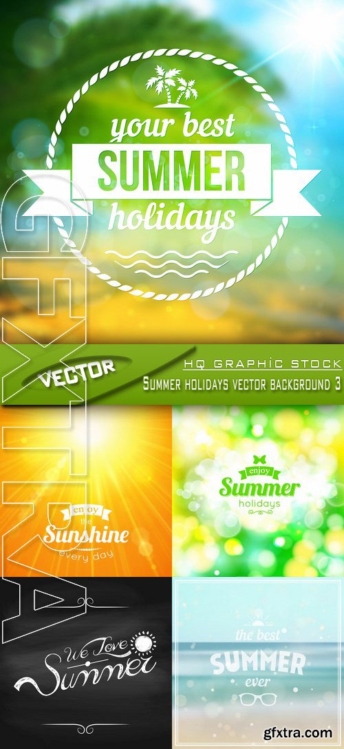 Stock Vector - Summer holidays vector background 3