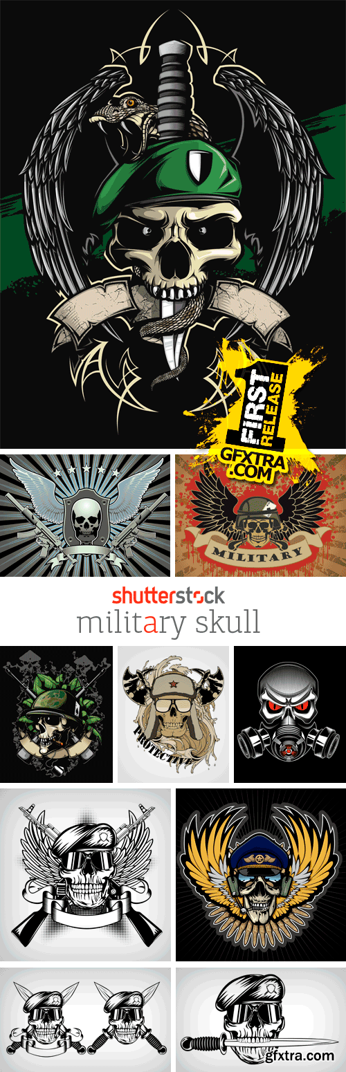 Military Skull 25xEPS