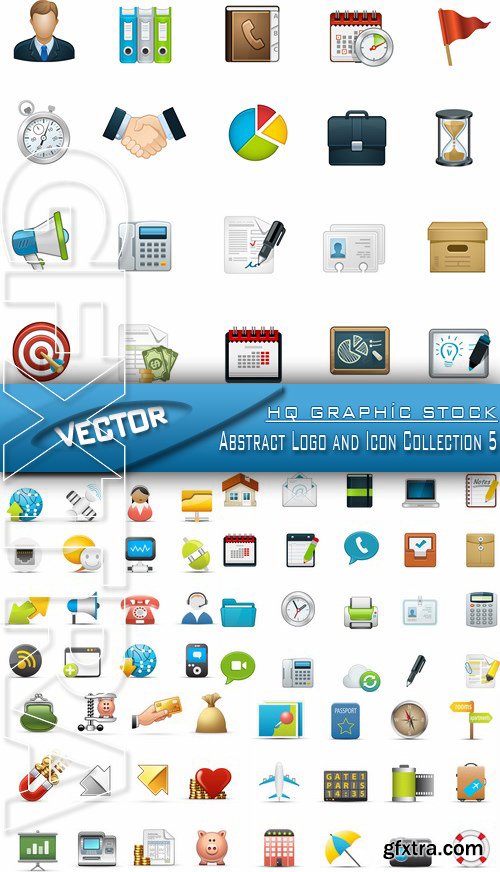 Stock Vector - Abstract Logo and Icon Collection 5