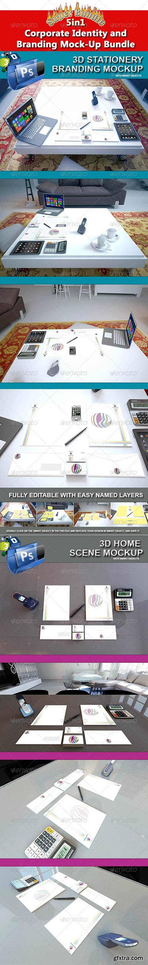 GraphicRiver - Corporate Identity and Branding Mock-Up Bundle