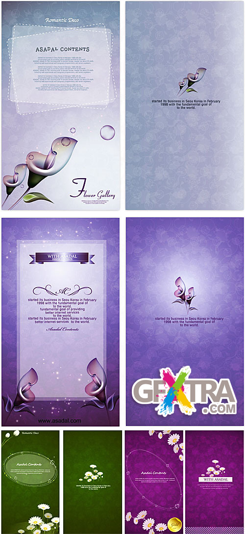 Flower invitation cards