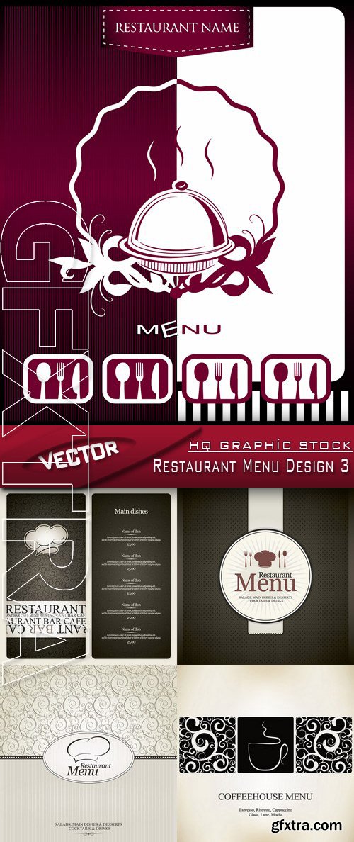 Stock Vector - Restaurant Menu Design 3