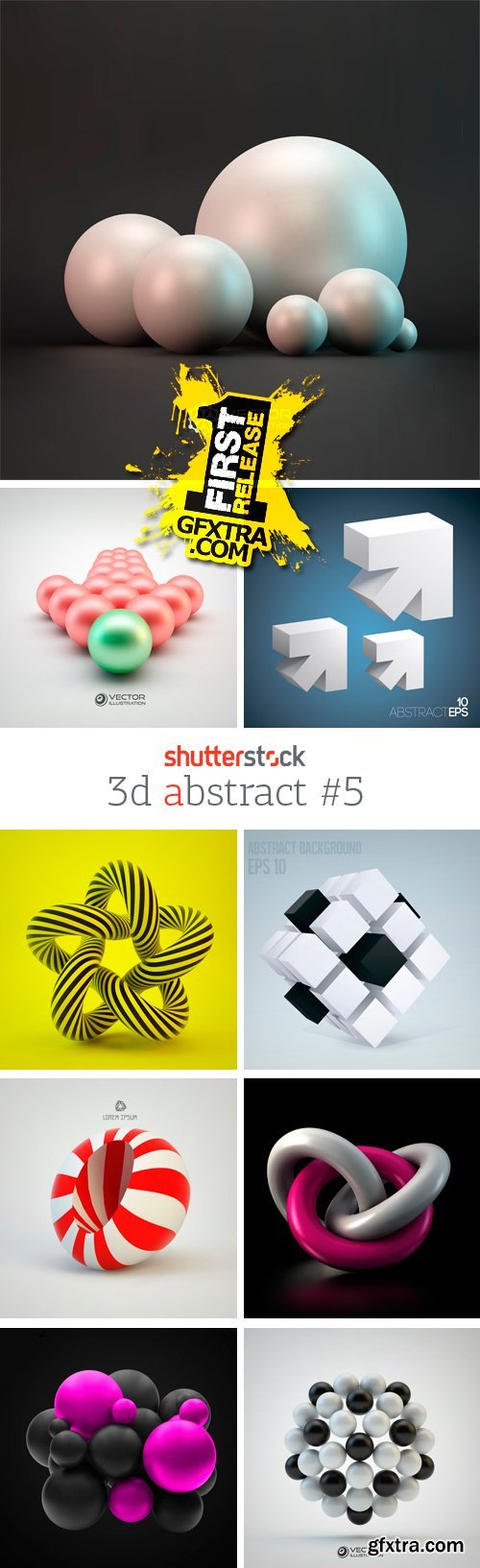 3D Abstract 5, 25xEPS
